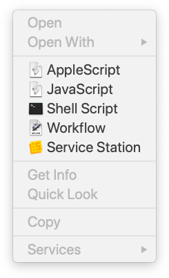 Launch scripts from Finder